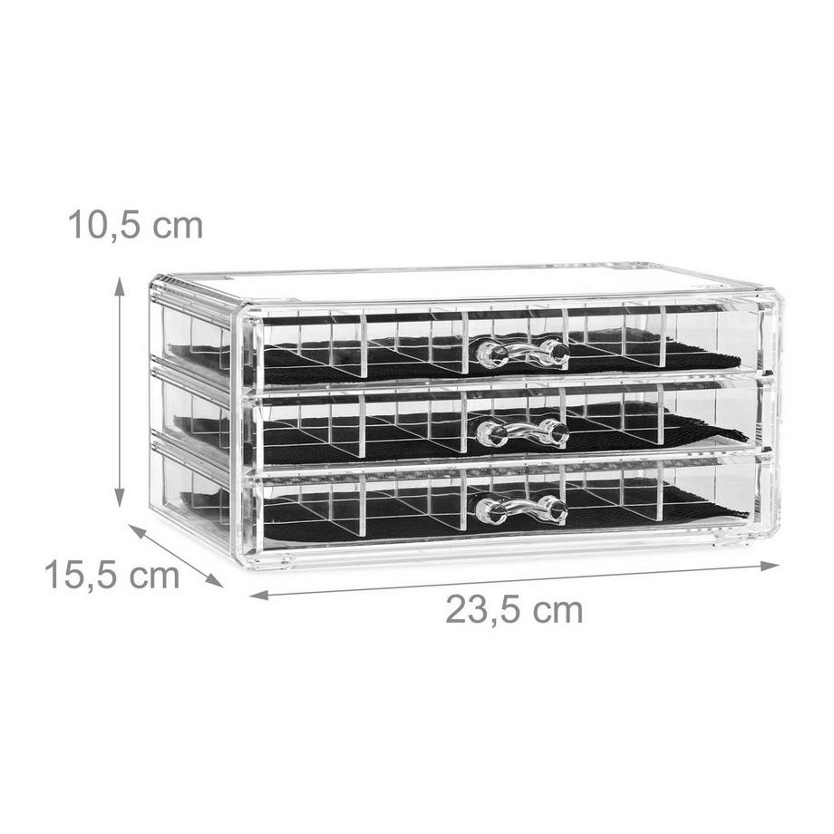 B2X  Contenitore per il trucco con cassetti 