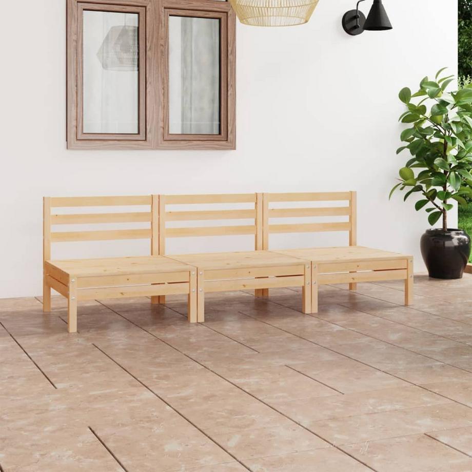 VidaXL Salon de jardin bois  