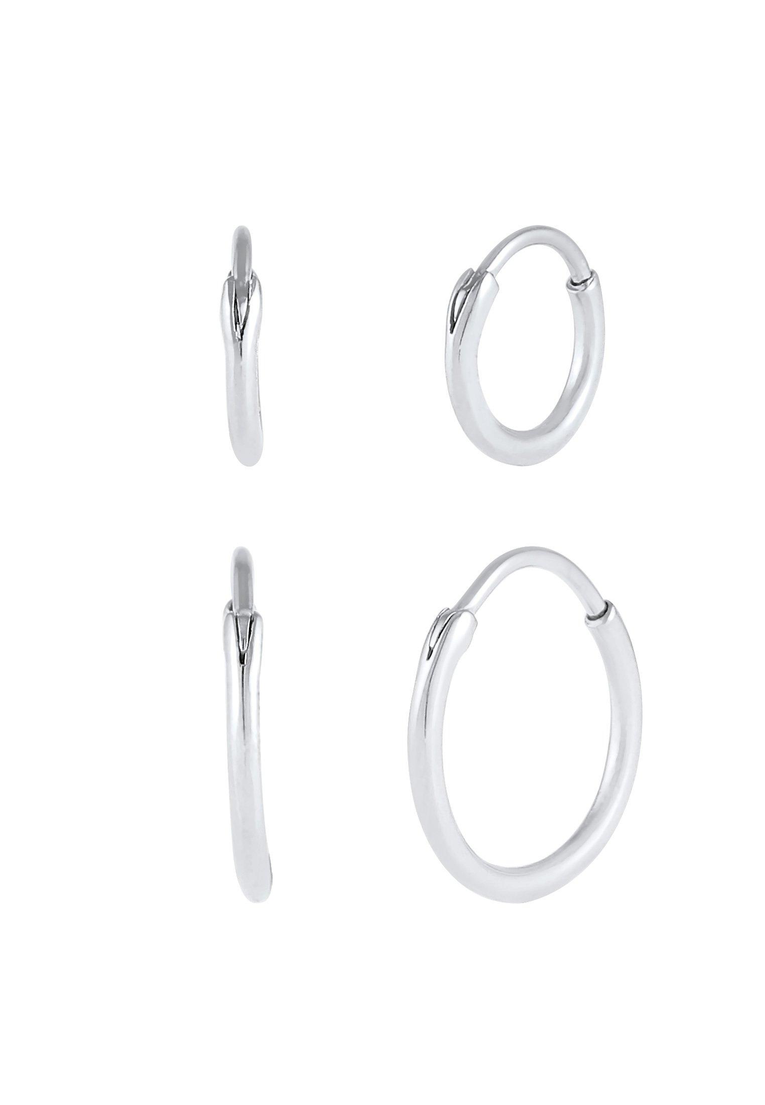 Kuzzoi  Boucles d'Oreilles Set De Créoles Pour Hommes Basic 