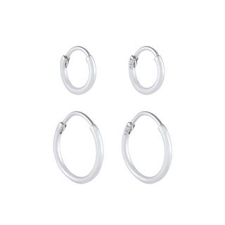 Kuzzoi  Boucles d'Oreilles Set De Créoles Pour Hommes Basic 