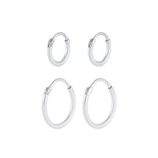 Kuzzoi  Boucles d'Oreilles Set De Créoles Pour Hommes Basic 