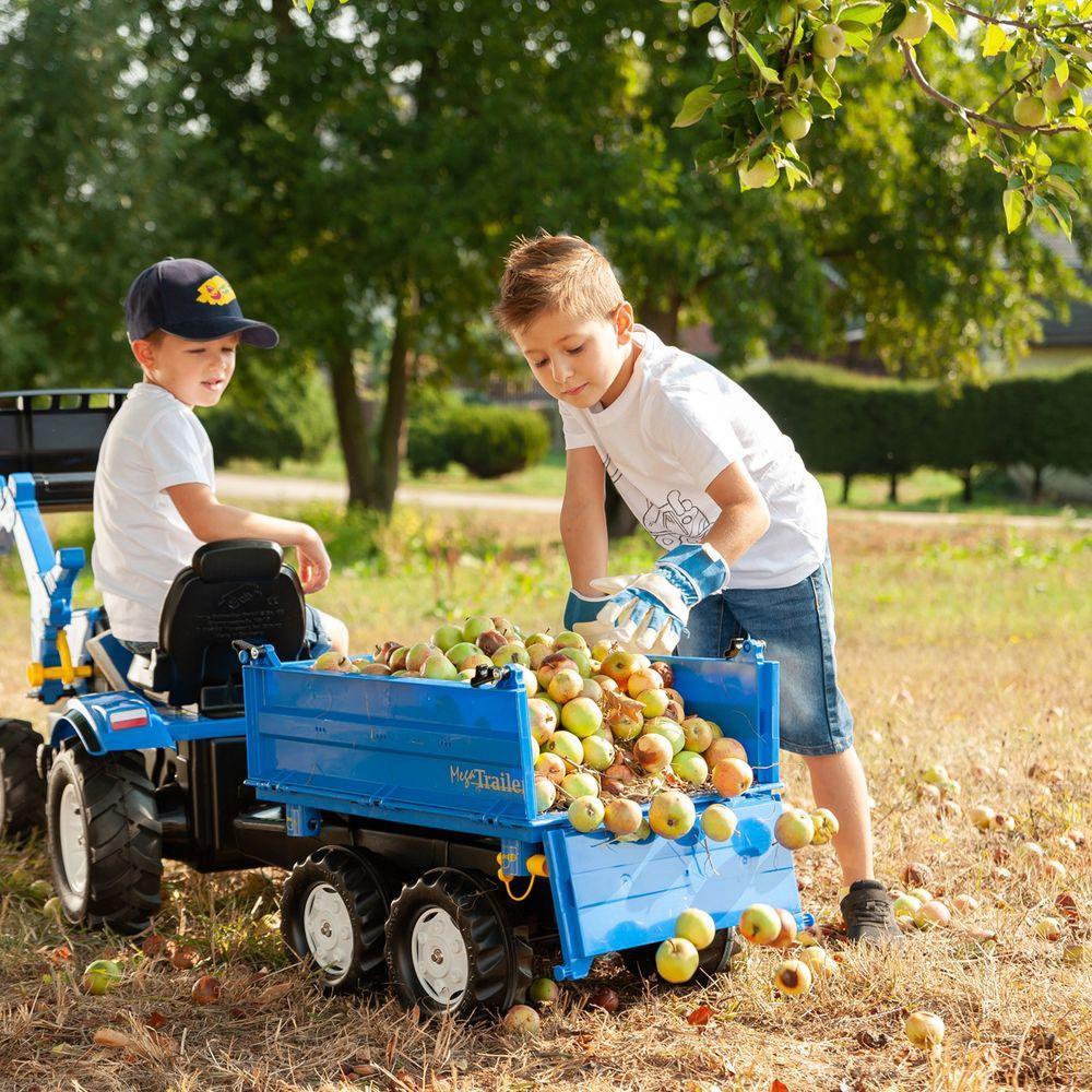 rolly toys  rollyMega Trailer Mega Trailer Blau 