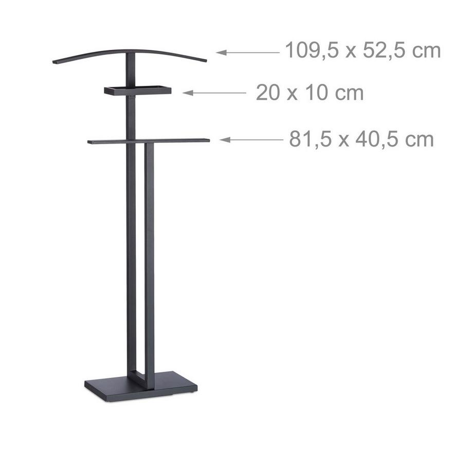 Northix Porta abiti nero  