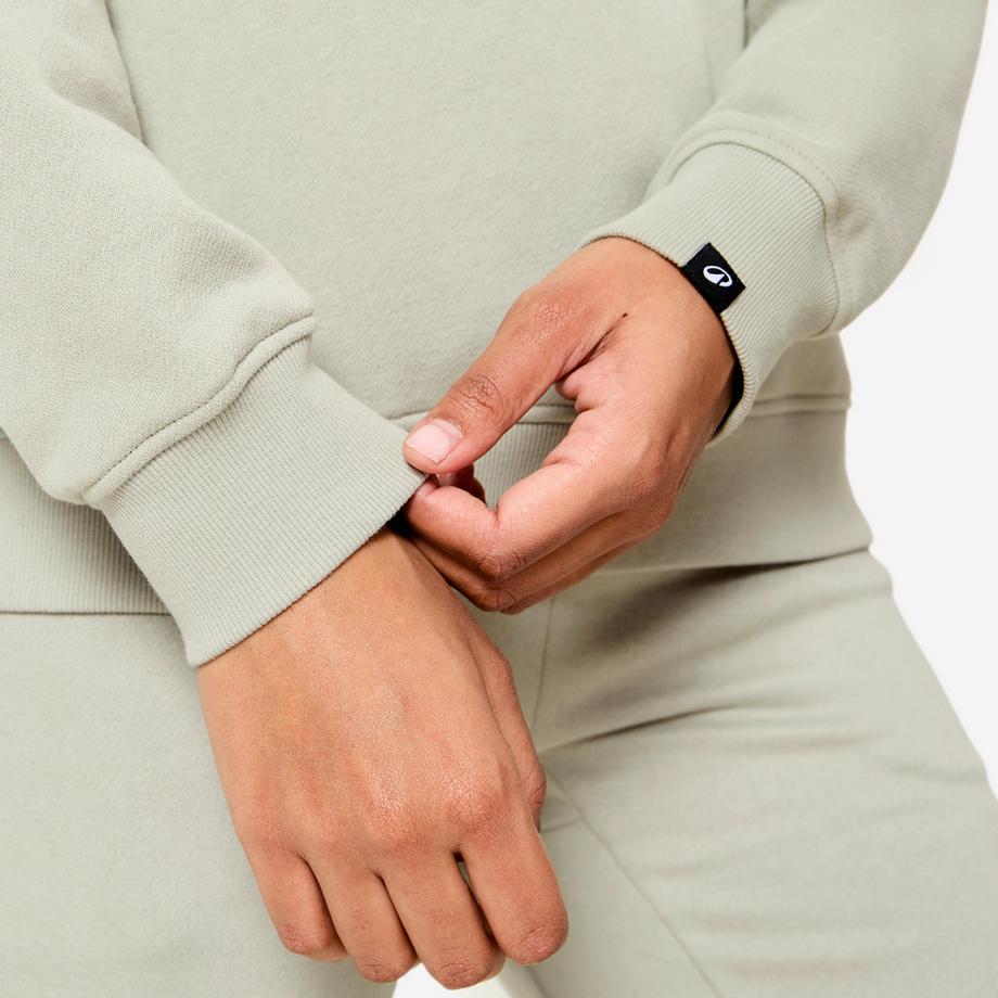 DOMYOS  Felpa donna girocollo poliestere 