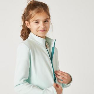 DOMYOS  Survêtement enfant molleton - Warmy zip Basique vert 