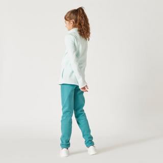 DOMYOS  Survêtement enfant molleton - Warmy zip Basique vert 