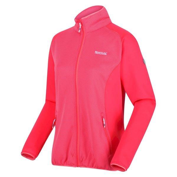 Image of Highton Ii Fleecejacke Durchgehender Reißverschluss Damen Dunkelrosa 36