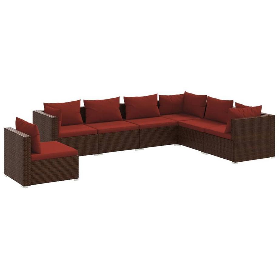 Garten-lounge-set poly-rattan