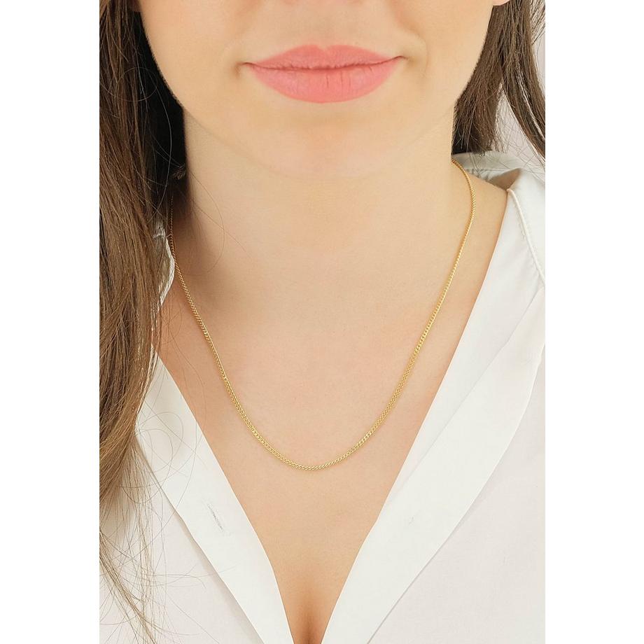 MUAU Schmuck  Collier Panzer Gelbgold 585, 1.7mm, 36cm 