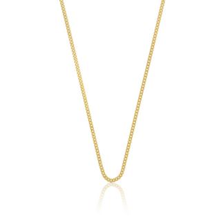 MUAU Schmuck  Collier réservoir or jaune 585, 1.7mm, 36cm 