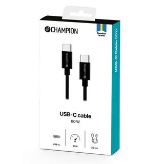 Champion  USB-C-Kabel 30 cm Schwarz 