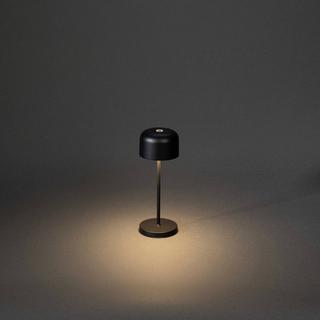 Konstsmide Lille Akku-Tischlampe 2.2 W Warmweiß Schwarz  