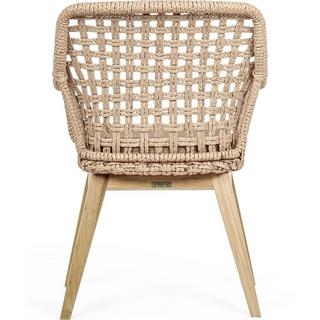 mutoni Fauteuil avec coussin Madison naturel  