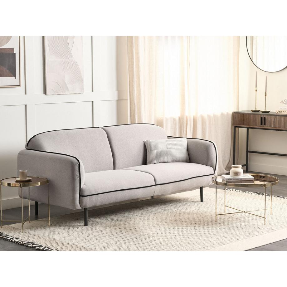 Beliani Divano 3 posti en Tessuto Retrò TONSBERG  