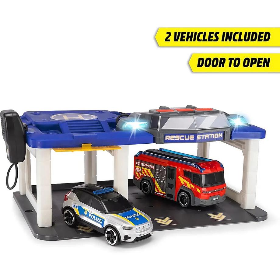 Dickie Toys  Einsatzfahrzeug Modell Rescue Station Fertigmodell Einsatzfahrzeug Modell 