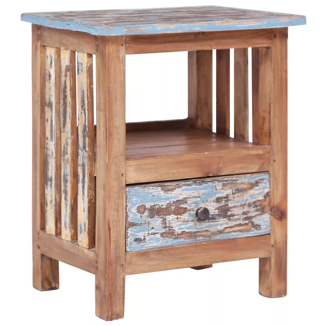 Table de chevet 41x30x50 cm bois d acajou massif