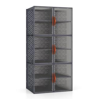 Northix 12 Aufbewahrungsbehälter aus Kunststoff mit Deckel Stapelbare & Durchsichtige PP Lagerkästen  