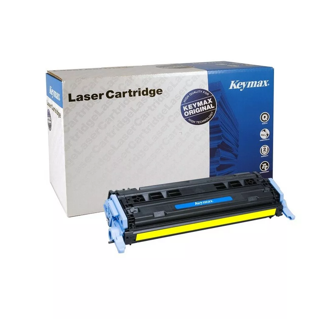 Keymax – RMC-Toner-Modul yellow Q6002AKEY zu HP CLJ 2600 2000 Seiten, One Size