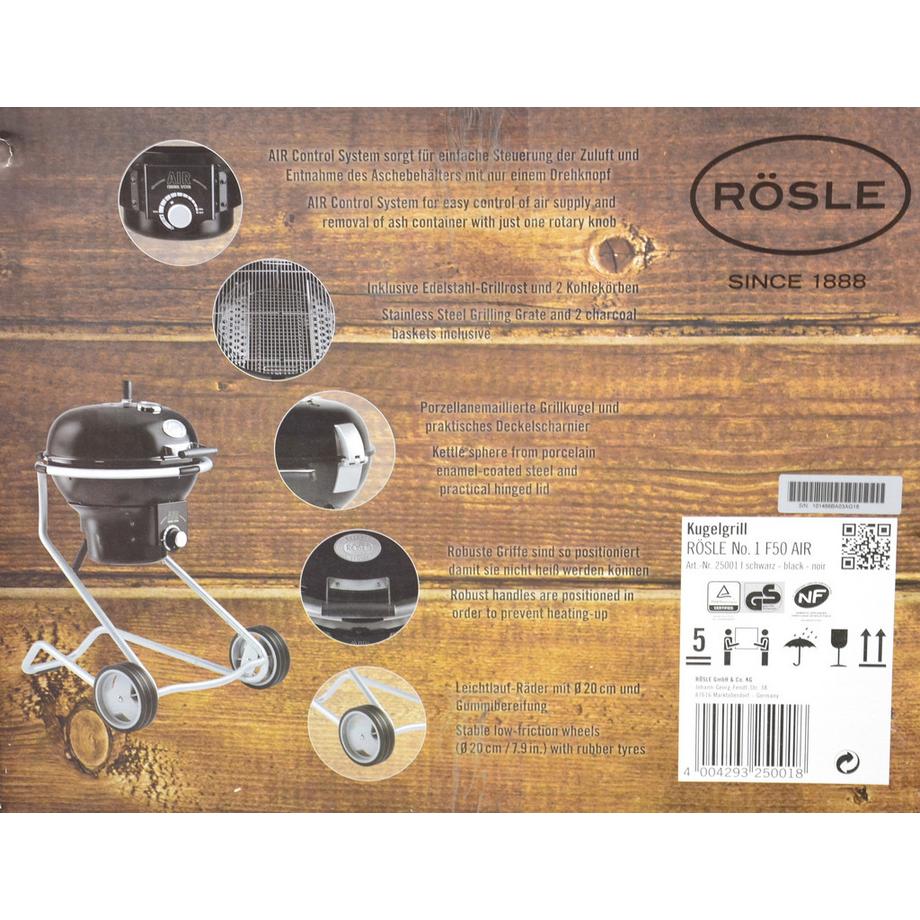 Rösle  Air F50 - Holzkohlegrill 