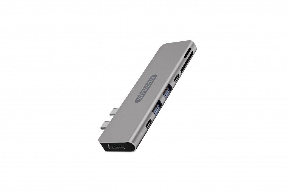Image of CN-391 Notebook-Dockingstation & Portreplikator USB 3.2 Gen 1 (3.1 Gen 1) Type-C Aluminium