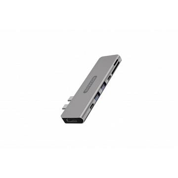 CN-391 Notebook-Dockingstation & Portreplikator USB 3.2 Gen 1 (3.1 Gen 1) Type-C Aluminium