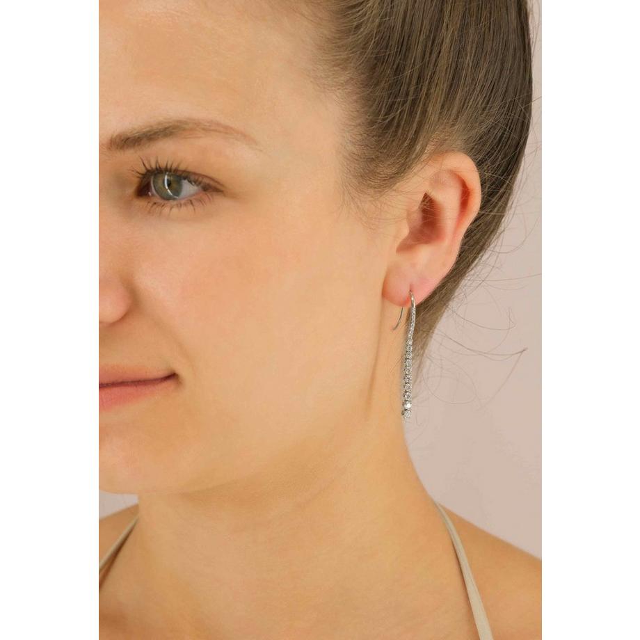 MUAU Schmuck  Diamantohrhänger Weissgold 750 Brillanten 1.13ct. 42mm 