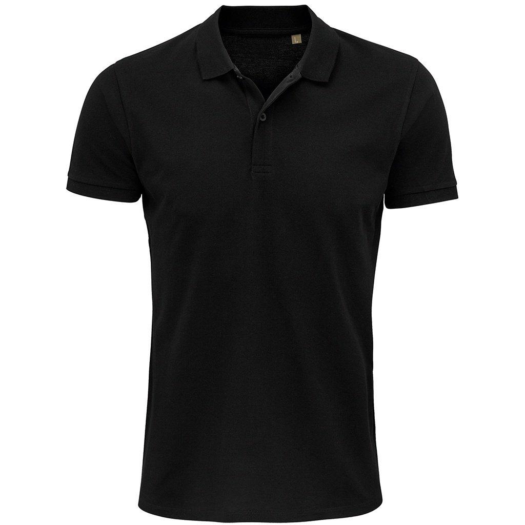 Image of Planet Pique Poloshirt, Aus Biologischem Anbau Herren Schwarz XL