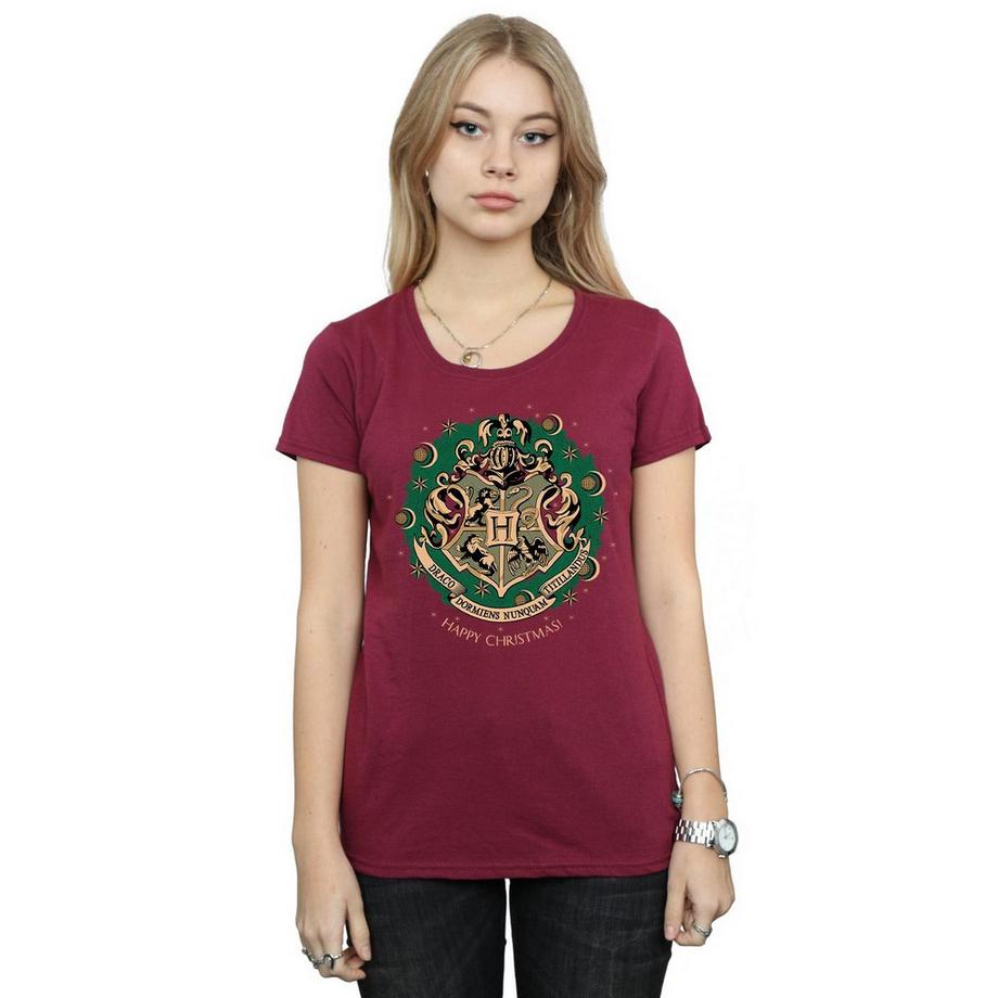 Harry Potter Hogwarts Happy Christmas T-Shirt  