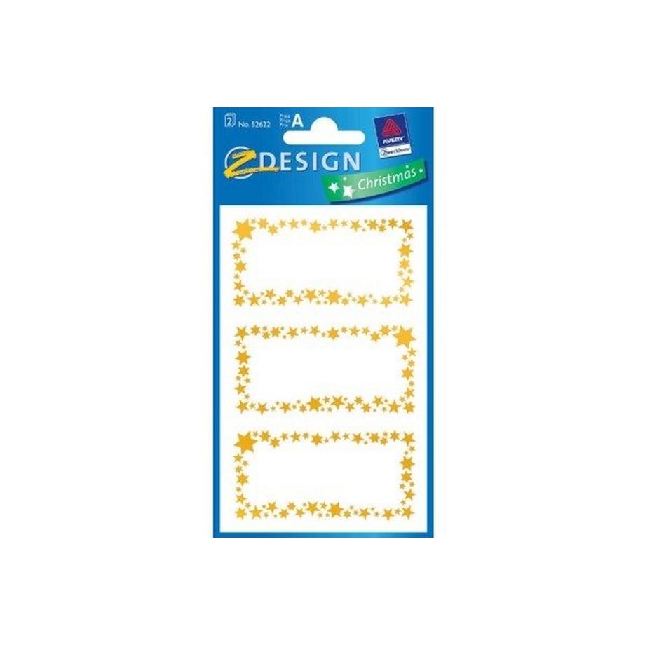 Z-DESIGN Glimmerstaub Sterne 52622 gold 2 Stück