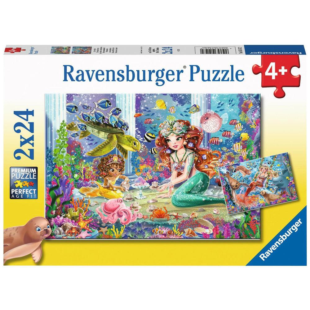 Ravensburger  Puzzle Zauberhafte Meerjungfrauen (2x24) 