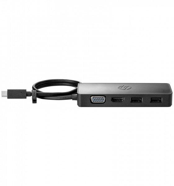 Hewlett-Packard  Travel Hub (1 x HDMI, DisplayPort, Mini DisplayPort, 1 x VGA, DVI-D, DVI-I, 90 W, USB C) 