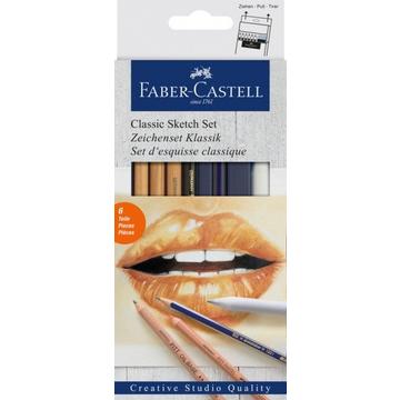 FABER-CASTELL Zeichenset Klassik 114004 Bleistift,Papier, Pitt Oil