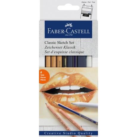 Faber-Castell FABER-CASTELL Zeichenset Klassik 114004 Bleistift,Papier, Pitt Oil  
