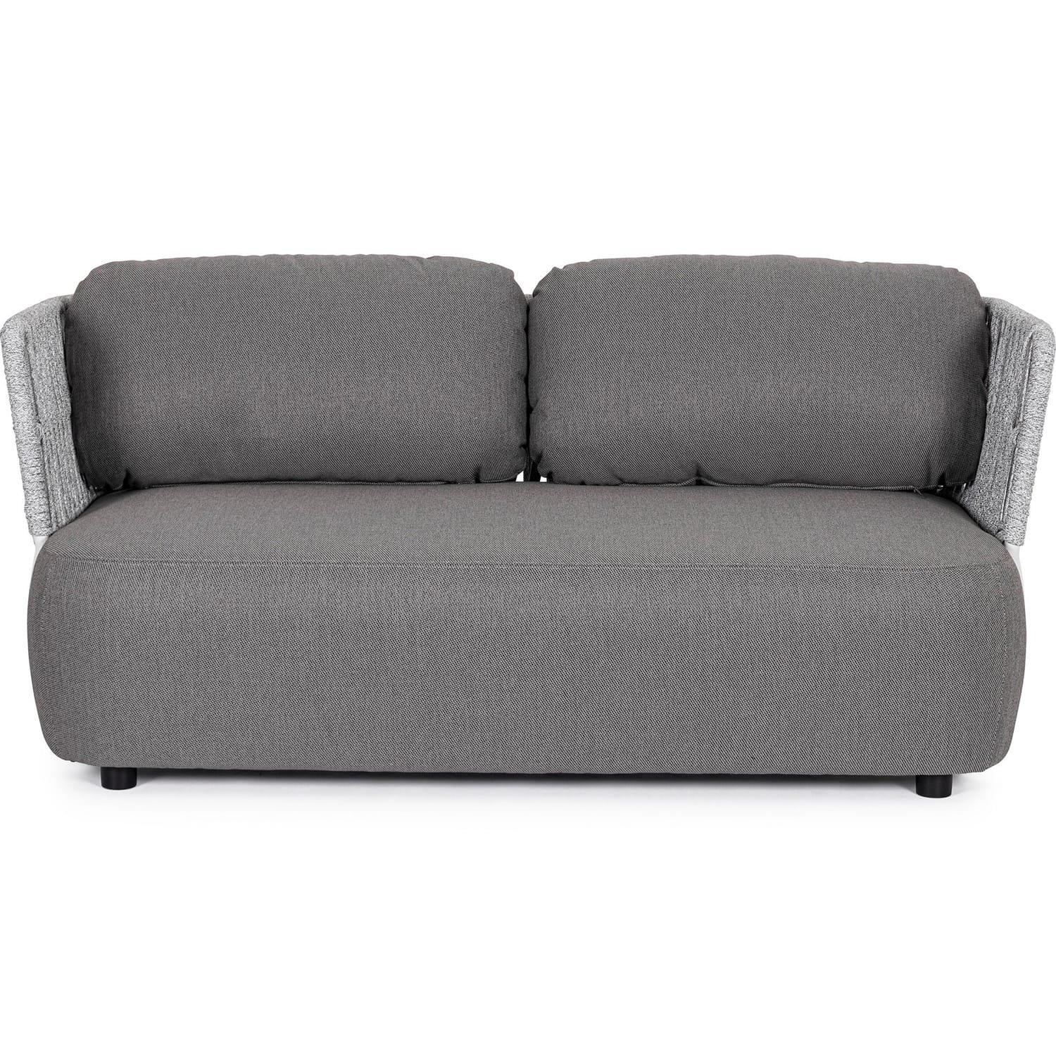 mutoni Gartensofa Palmer 2-Sitzer weiss-grau  