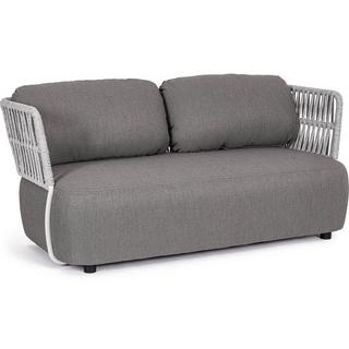 mutoni Gartensofa Palmer 2-Sitzer weiss-grau  