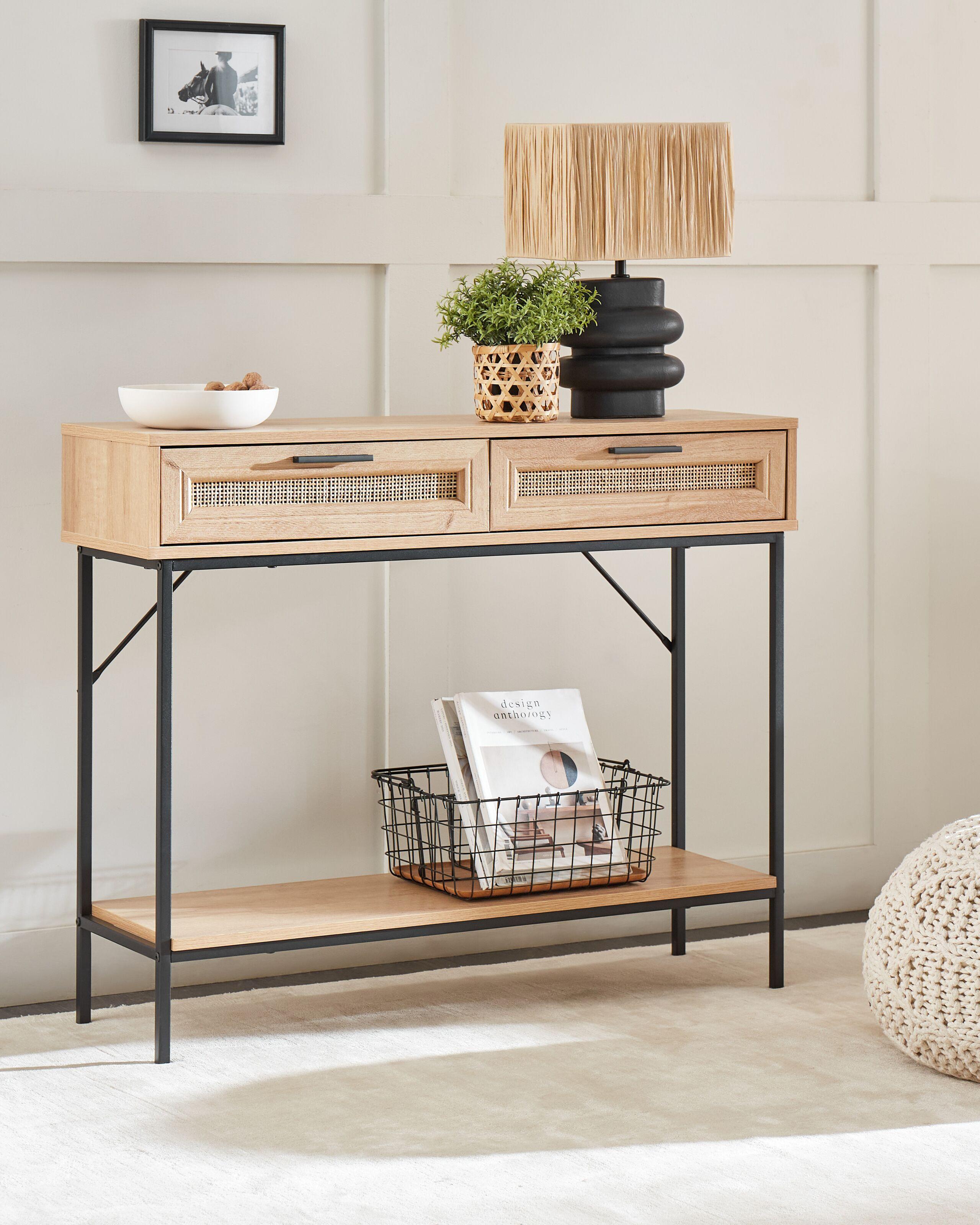 Beliani Console en Panneau de particules de bois Boho PASCO  