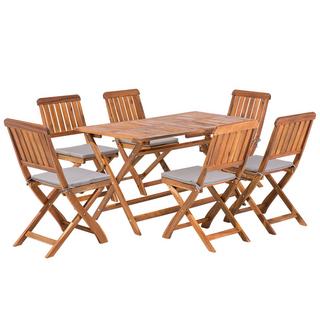 Beliani Set da pranzo da giardino en Legno d'acacia Classico CENTO  