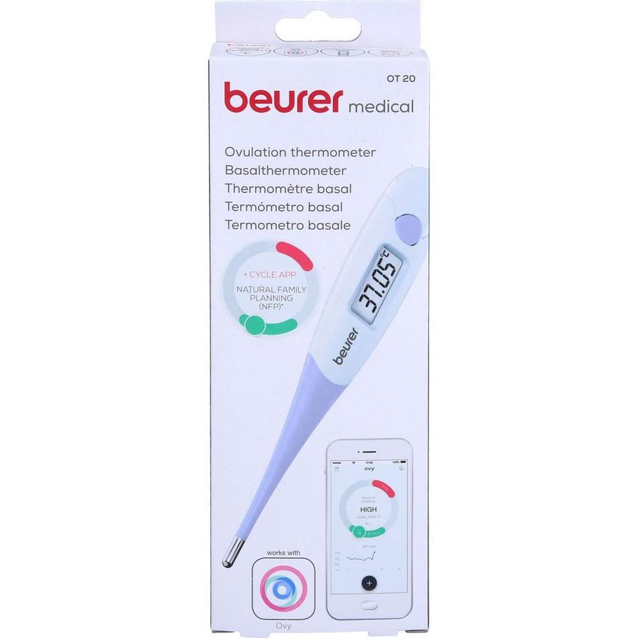 beurer  Beurer OT 20 Basalthermometer Zyklus-Tracker & Schwangerschafts-App 