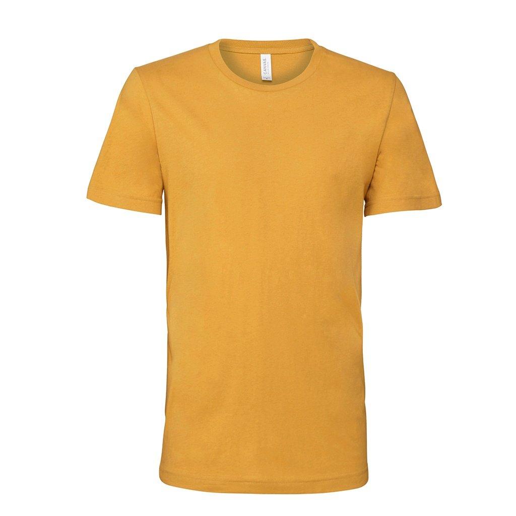 Image of Erwachsene Rundhalsausschnitt Tshirt Damen Senfgelb XXL