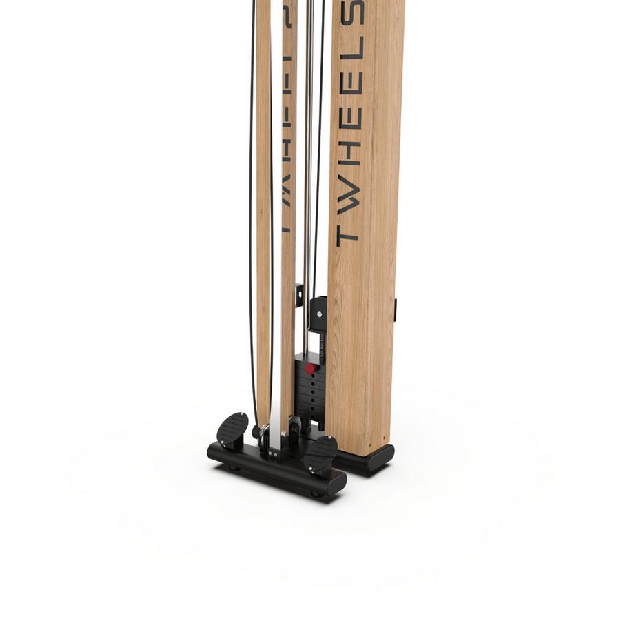 TWHEELS  Torre a cavi fitness in legno di quercia – TWHEELS Supporto a pavimento 
