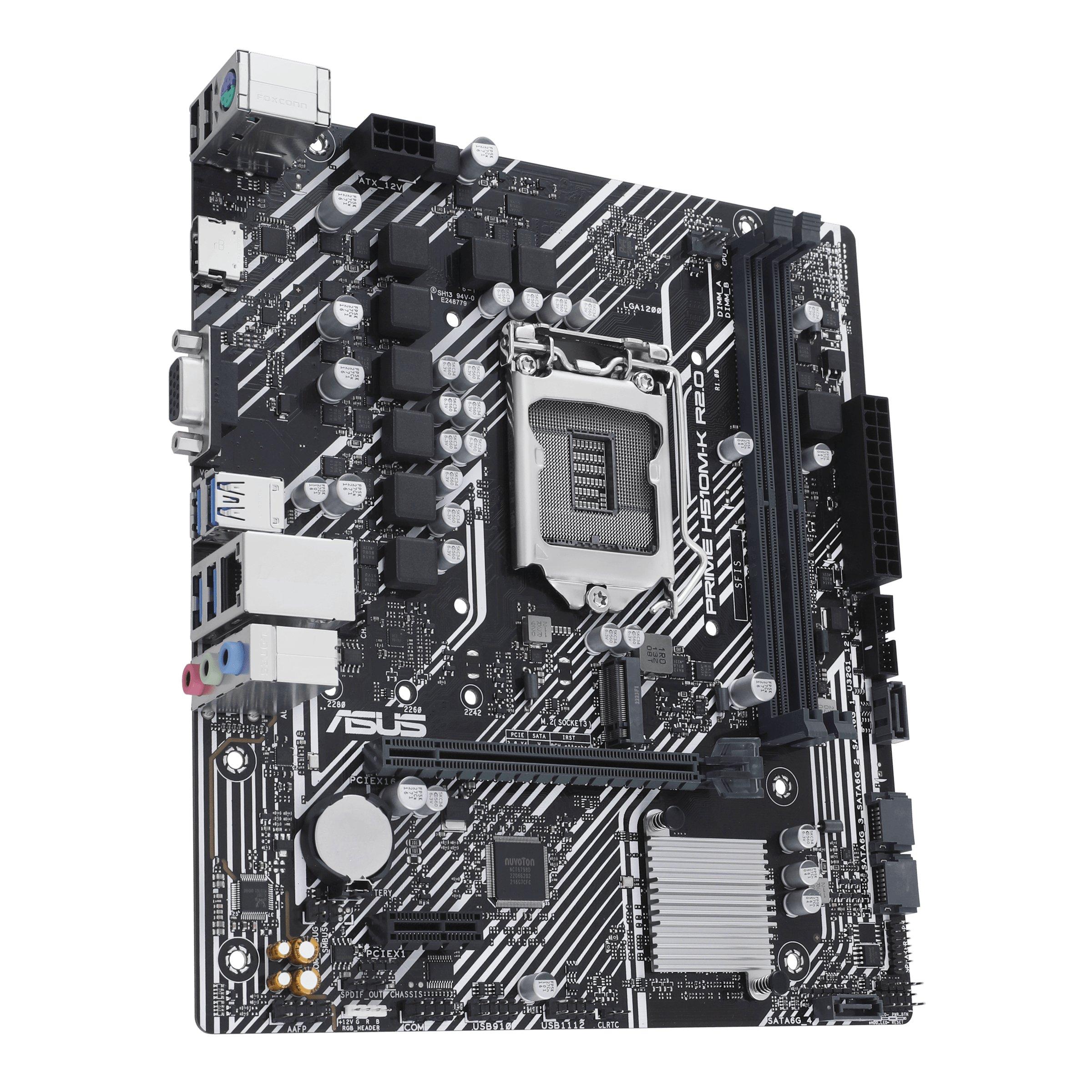 ASUS  PRIME H510M-K R2.0 Intel H510 LGA 1200 (Socket H5) micro ATX 