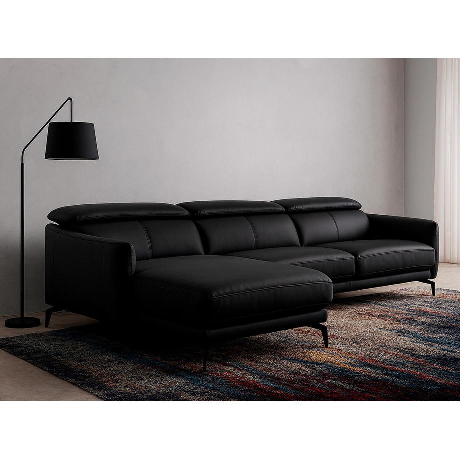ANGEL CERDA Linkes Chaiselongue-Sofa ausem Leder  