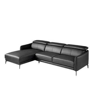 Chaiselongue-Sofa em Rindsleder