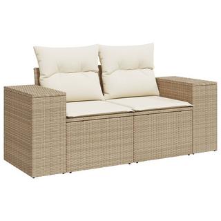 VidaXL set divano da giardino Polirattan  