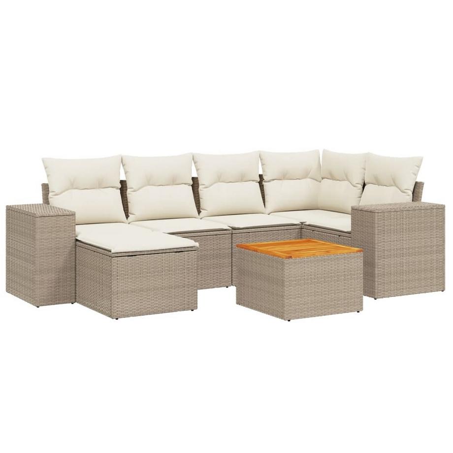 set divano da giardino Polirattan