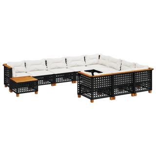 VidaXL set divano da giardino Polirattan  