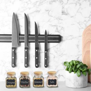 B2X Set mit 12 Gewürzgläsern mit Bambusdeckel  