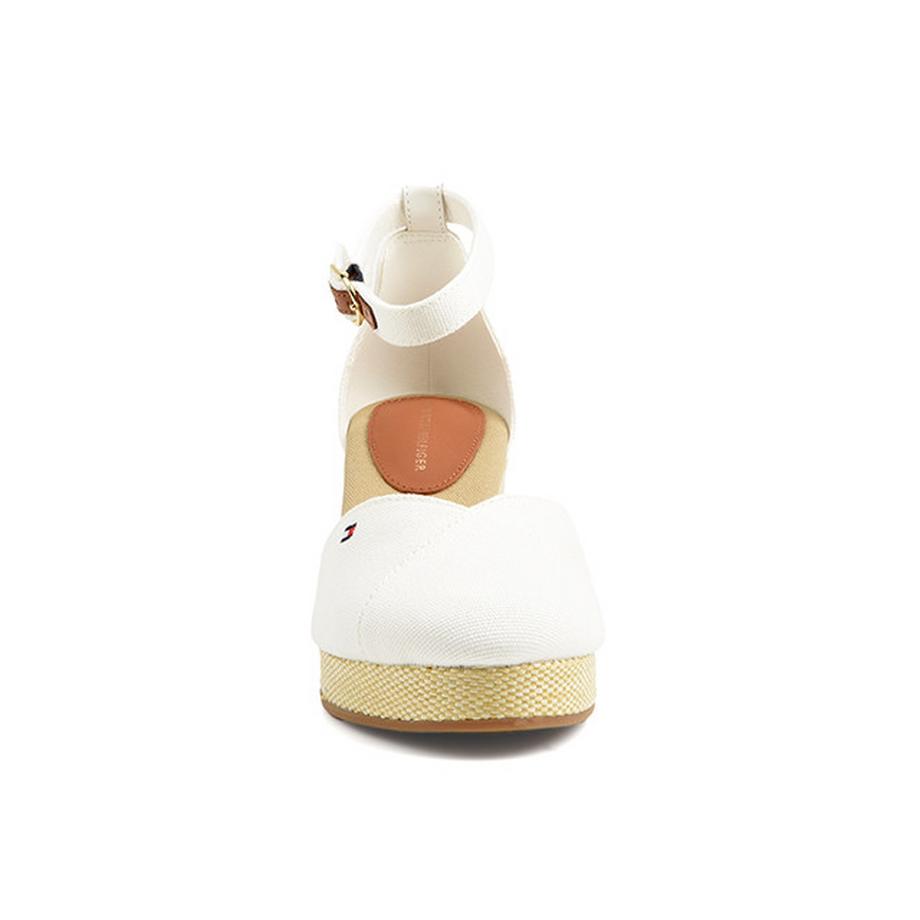 TOMMY HILFIGER Flag Closed Toe Mid Wedge Espadrille  