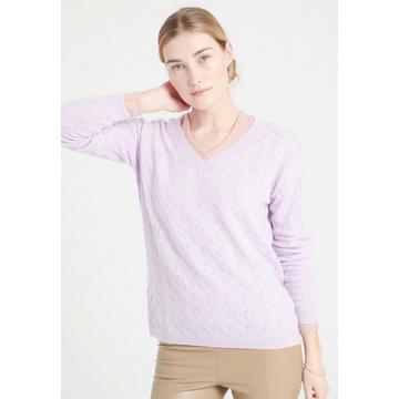 LILLY 27 Maglione con scollo a V - 100% cashmere