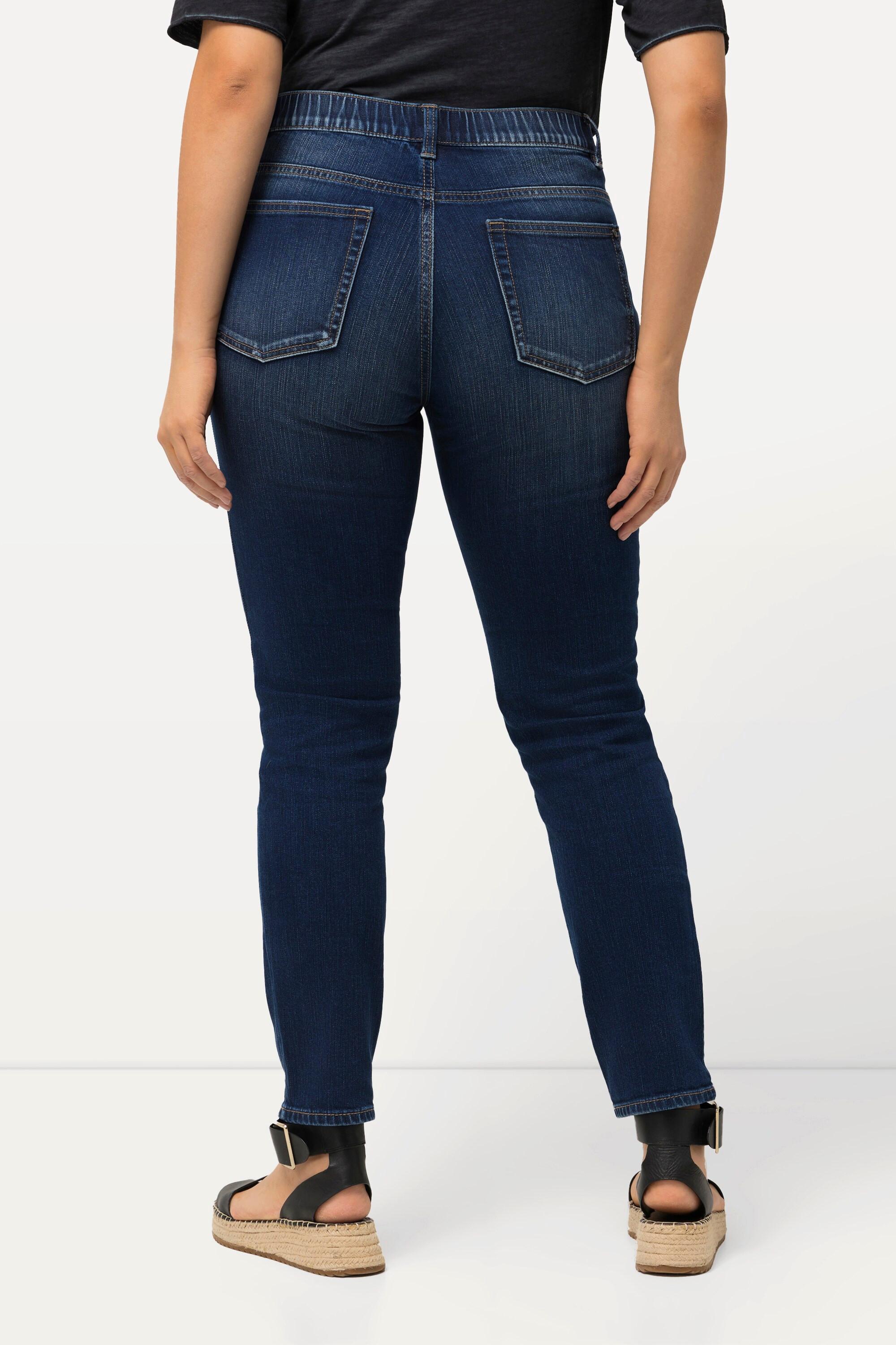 Ulla Popken  Jean Sarah stretch, jambes ajustées, coupe 5 poches 